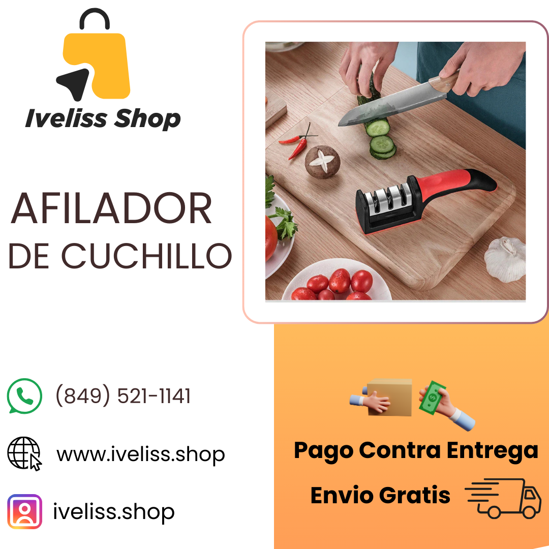 AFILADOR DE CUCHILLOS DE 3 ETAPAS