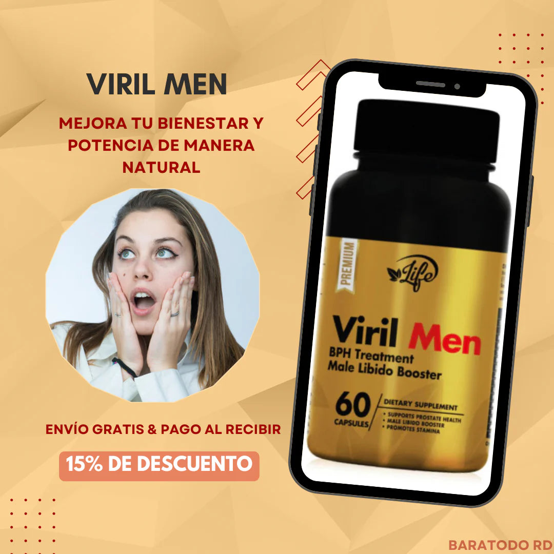 VirilMen - 60 Cápsulas: Apoyo Natural para el Bienestar Masculino