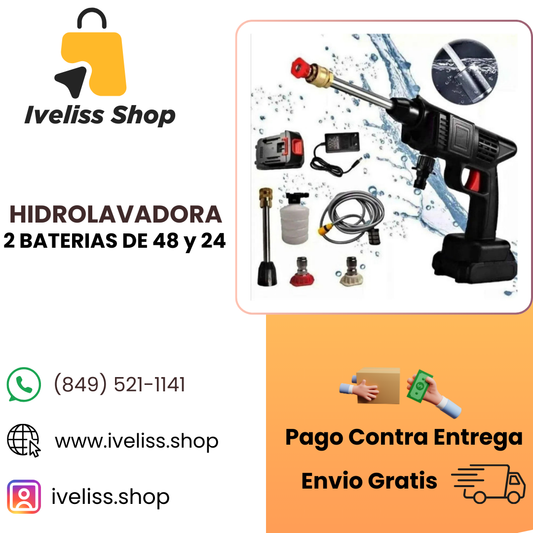 HIDROLAVADORA 2 BATERIAS DE 48 Y 24 V